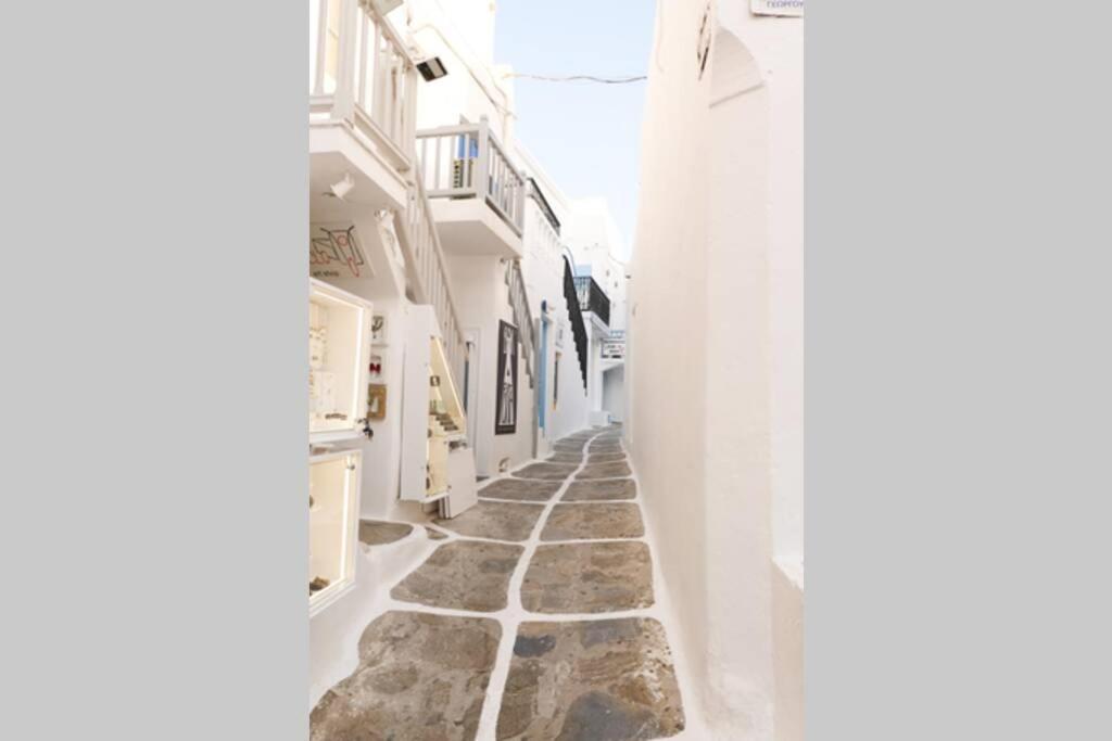 Traditional Myconian Studio In The Heart Of Chora Mykonos Town Dış mekan fotoğraf